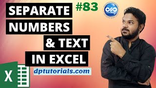 How To Separate Numbers From Text In Excel  Excel Tips amp Tricks  dptutorials [upl. by Nerehs831]