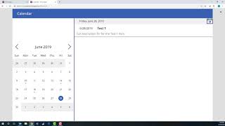 PowerApps Calendar View from SP List [upl. by Emmey]