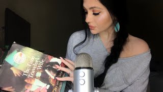 ASMR INAUDIBLEUNINTELLIGIBLE WHISPERING READING YOU A BOOK [upl. by Nirra]