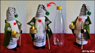 DIY Sock Christmas Gnomes Decoratiuni de Craciun Gnom de Crăciun din sosete si sticla de plastic [upl. by Eiramnna956]