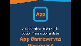 Transacciones  App Banreservas [upl. by Arlo192]