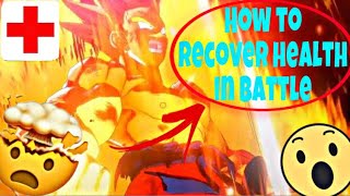 DBZ KAKAROT  HOW TO RESTORE HEALTH IN BATTLE [upl. by Eamon380]