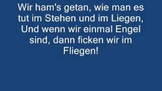 Böhse Onkelz  Wenn wir einmal Engel sind lyrics [upl. by Anelrats256]