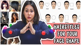 BEST HAIRCUT TO SUIT YOUR FACE SHAPE Round Oval Heart SquareHow To Pick ThatQuirkyMiss [upl. by Meil137]