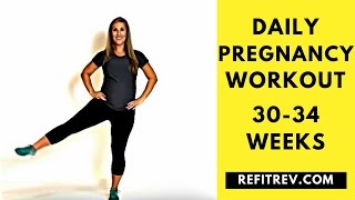 DAILY PREGNANCY WORKOUT 3034 weeks [upl. by Braun]