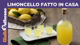 LIMONCELLO RICETTA FACILE PER FARLO IN CASA [upl. by Pet]