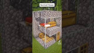 Minecraft  How to Build a Simple Survival House  Starter House [upl. by Suoiluj593]