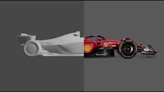 Ferrari F1 2022 car in blender [upl. by Nilrak271]