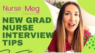 New Grad Nurse Interview Tips On How to Answer Questions [upl. by Lorelle]