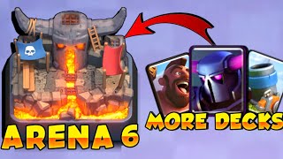 Best Arena 6 Decks Pekkas Playhouse  Best Clash Royale PEKKA HOG MORTAR Decks Arena 6 Decks 2023 [upl. by Noryahs]