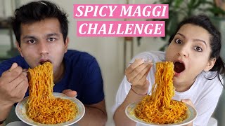 SPICY MAGGI CHALLENGE  Maggi Eating Competition  AnanasChallenge  Laughing Ananas [upl. by Kiryt748]