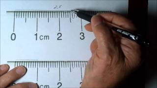 How to Measure length correctly using a Centimeter Ruler [upl. by Lowenstern]