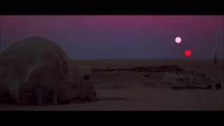 Binary sunset from A New Hope Star Wars The Digital Movie Collection [upl. by Aigroeg]