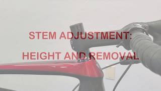 How to Adjust Stem Height and Removal [upl. by Anattar]