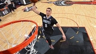 Zach LaVine Flushes the AlleyOop from the Foul Line [upl. by Aidnama]