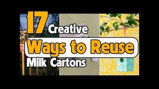 17 Creative Ways to Reuse Milk Cartons [upl. by Leodora696]