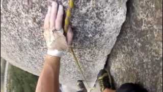 Climbing the Grand Wall 511a in Squamish BC GoPro helmet cam [upl. by Benson327]