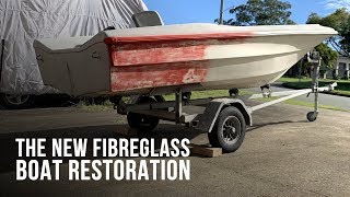 The NEW Fibreglass Boat Restoration Project  Part 1 [upl. by Alvera]