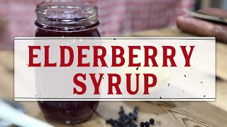 HOW TO MAKE HOMEMADE ELDERBERRY SYRUP  EASY STEP BY STEP TUTORIAL [upl. by Shellie]