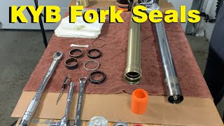 KYB Fork Seal CleaningReplacement  Yamaha WR 250F [upl. by Crocker553]