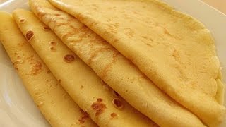 Basic French Crepes Recipe  Crepe Batter just in a minute [upl. by Anyak453]