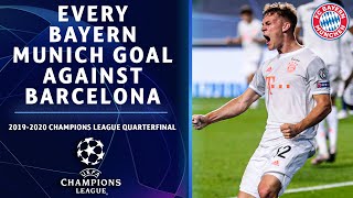 All EIGHT goals scored by Bayern Munich vs Barca  Champions League Quarterfinal Highlights [upl. by Frayda]