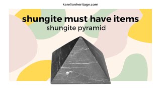 Shungite Pyramid Shungite Must Have Items [upl. by Draner351]