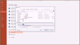 PowerPoint 2016 10A Uložení prezentace [upl. by Inalial]