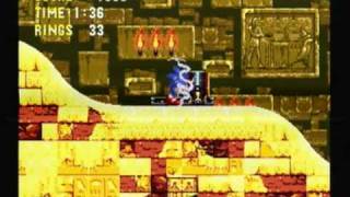 Sonic and Knuckles Sandopolis Zone Special Ring Locations [upl. by Karlens]