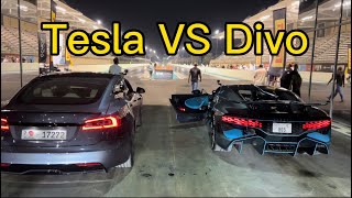 TESLA PLAID VS BUGATTI DIVO [upl. by Nies]