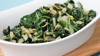 Sautéed Swiss Chard with Lemon Zest [upl. by Kornher]