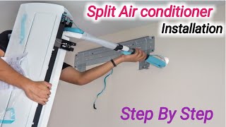 Split Air Conditioner Installation Step By Step  How to Install a Duct MiniSplit Air Conditioner [upl. by Hilarius]