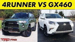 2020 Toyota 4Runner TRD Pro vs 2020 Lexus GX 460 [upl. by Enelyam]