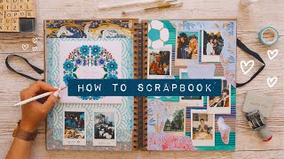 🎨 DIY HOW TO SCRAPBOOK  inspiration amp ideas [upl. by Spragens856]