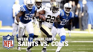 Saints vs Colts  Week 7 Highlights  NFL [upl. by Eaneg]