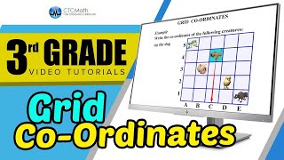 3rd Grade Math Tutorials Grid CoOrdinates [upl. by Bertine908]