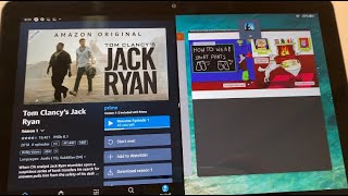 How to use Split Screen on Amazon Fire HD 10 tablet 2021 11th gen [upl. by Oinotnaocram359]