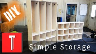 Simple DIY Storage  Easy Cubbies [upl. by Oiracam]