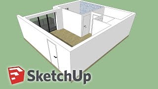 TUTO Sketchup Modéliser à partir dun plan [upl. by Norel571]