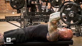 How To Do The Lying Triceps Extension Exercise  Jim Stoppani PhD [upl. by Aicssej]