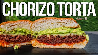 Mexican Chorizo Torta Sandwich  SAM THE COOKING GUY 4K [upl. by Ingvar]