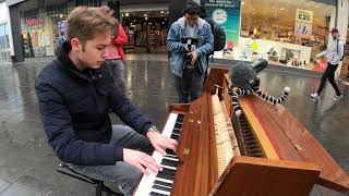 I played UNRAVEL Tokyo Ghoul on piano in public [upl. by Sidran]