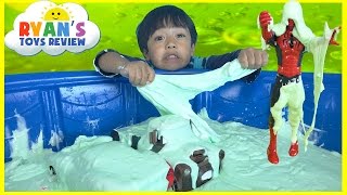 HOW TO MAKE GIANT SLIME GOO Easy Science Experiment for kids [upl. by Jesh]