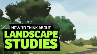 Concept Art Fundamentals  How to Paint Landscape Studies [upl. by Glad]