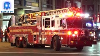 Full House Response FDNY Engine 54  Ladder 4  Battalion 9 [upl. by Aihsat]