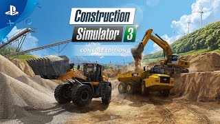 Construction Simulator 3  Console Edition  Release Trailer  PS4 [upl. by Allcot]