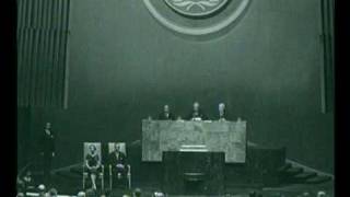 The Queens speech at the UN in 1957 [upl. by Annaegroeg354]