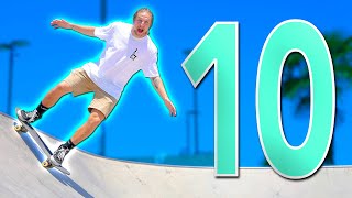 10 EASIEST SKATEPARK TRICKS FOR BEGINNERS [upl. by Garwin522]