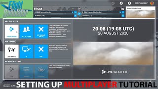 Microsoft Flight Simulator 2020 How to set up multiplayer Tutorial [upl. by Ayo]