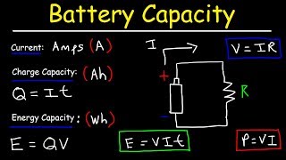 Battery Capacity  AmpHours mAh and WattHours [upl. by Zillah734]